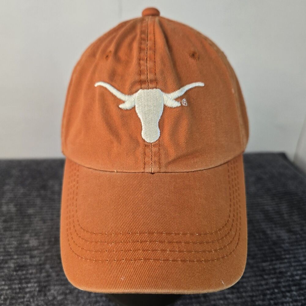 Texas Longhorns Hat Cap Unisex Signatures Orange Cotton Strap Back NCAA OSFA
